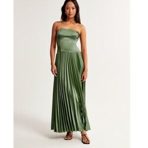 NWT Abercombie Giselle Strapless Drop-Waist Maxi Dress